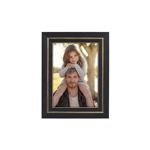 Malden 4x6 Black & Gold Stripe Frame
