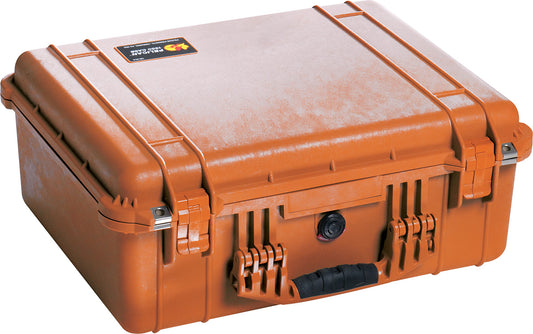 Pelican 1550EMS Case with Lid Organizer and Dividers (Orange)