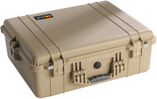 Pelican 1600NF Case without Foam (Desert Tan)