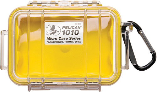 Pelican 1010 Micro Case (Yellow with Clear Top)