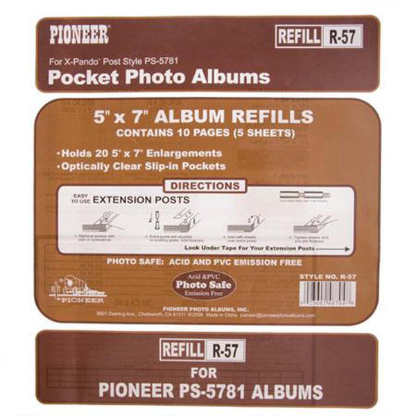 Pioneer X-Pando Pocket Album Refill R-57 (PS-5781)
