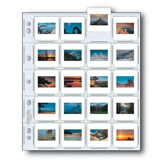 Print File 35mm Slide Preserver 25pk (Holds 20)