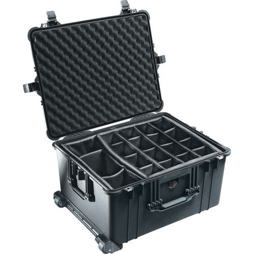 Pelican 1624 Waterproof 1620 Case with Dividers (Black)
