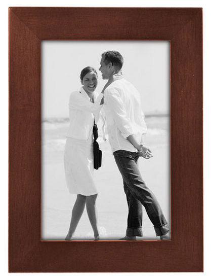 Malden Linear Dark Walnut 4x6 Frame