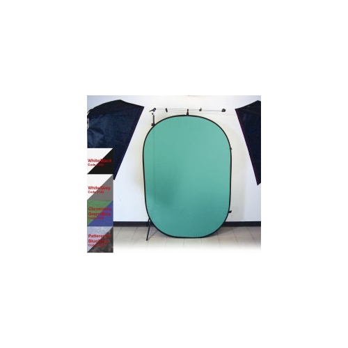 Promaster Dual Sided Pop Up Background Chromakey Green/Chromakey Blue
