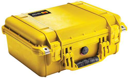 Pelican 1450 Case with Dividers (Yellow)