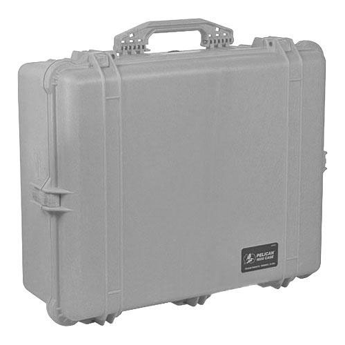 Pelican 1600 Case with Foam (Silver)