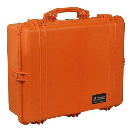 Pelican 1600 Case with Foam (Orange)