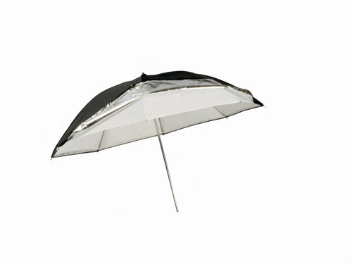 Promaster 36" Convertible 3-in-1 Umbrella - White/Silver/Black