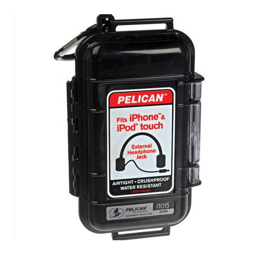 Pelican i1015 Black Case With Solid Lid For iPhone Water Resistant