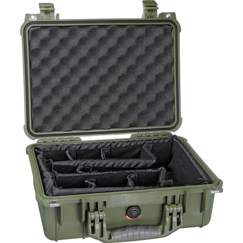 Pelican 1450 Case with Dividers (Olive Drab)