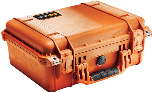 Pelican 1450 Case with Dividers (Orange)