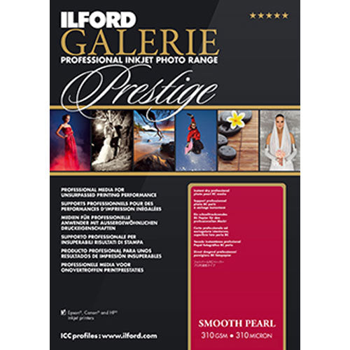 Ilford GALERIE Prestige Smooth Pearl Paper 13x19 25 Sheet Box 310gsm