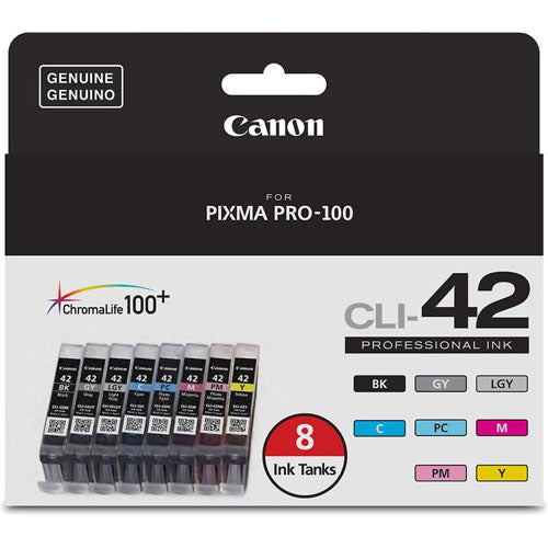Canon CLI-42 8 Color Pack for Pixma Pro-100