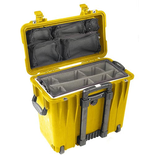 Pelican 1440 Case with Padded Dividers - Yellow