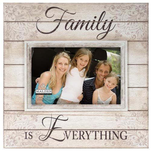 Malden Family Sunwashed Wood Words Frame - 4x6