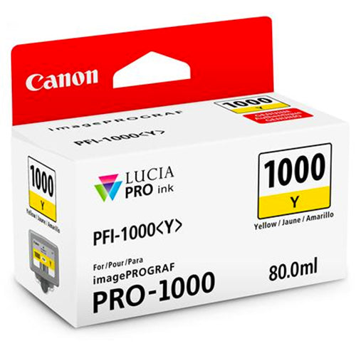 Canon PFI-1000 Y LUCIA PRO Yellow Ink Tank (80ml)