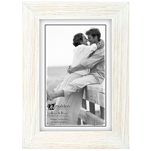 Malden 805-57 5x7 White Wash Linear Frame