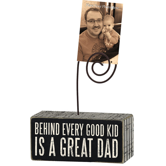 Primitives Photo Block Great Dad