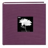 Pioneer 200 Pocket Photo Album - Wildberry Purple Natural Colors Fabric