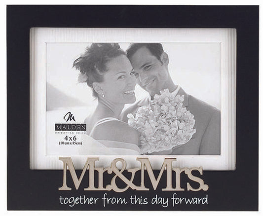 Malden Mr.& Mrs. 4x6 Matted Express Frame