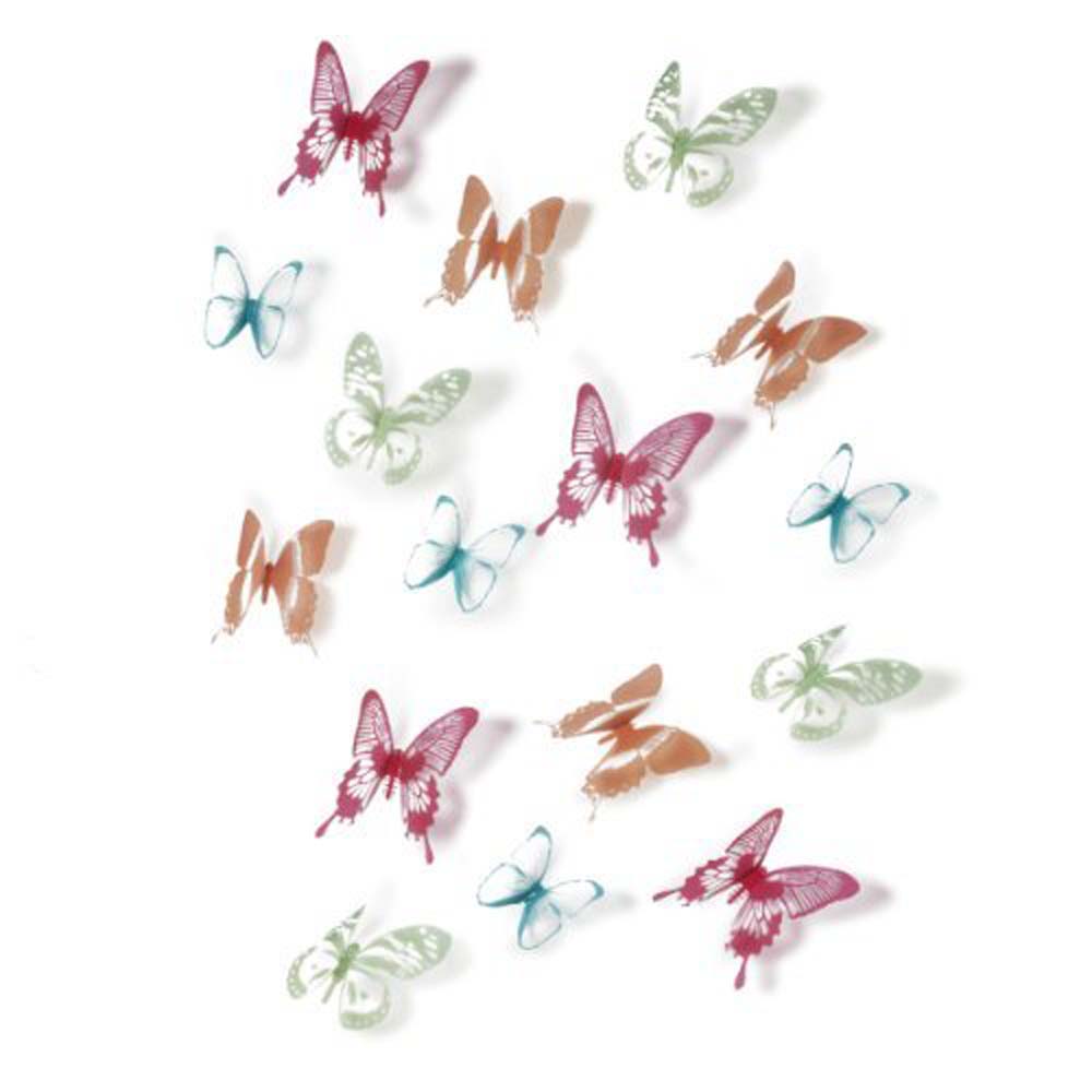Umbra Chrysalis Adhesive Wall Decor, Multi, Set of 15