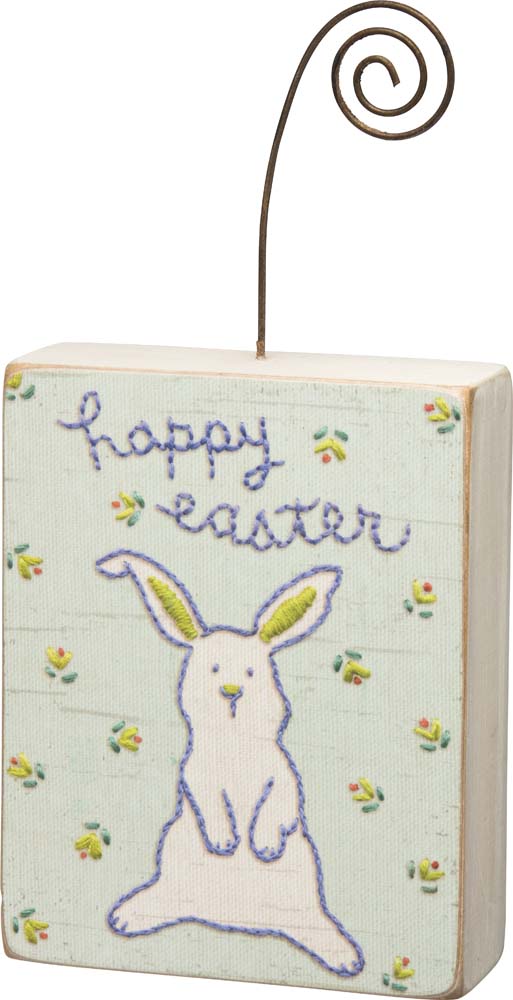 Primitives Happy Easter Photo Block