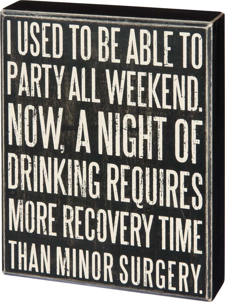 Primitives Able To Party Box Sign
