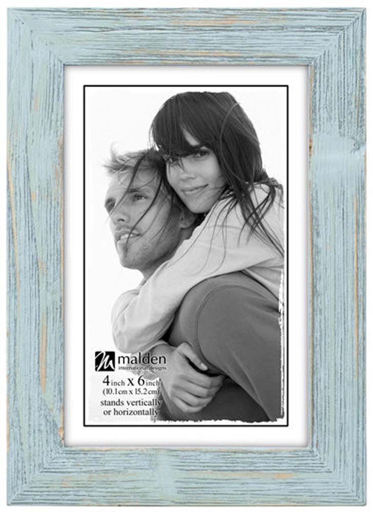 Malden 4x6 Sea Foam Blue Rough Line Frame