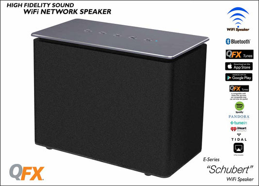 QFX Schubert Mulit-Room Wi-Fi Bluetooth Speaker
