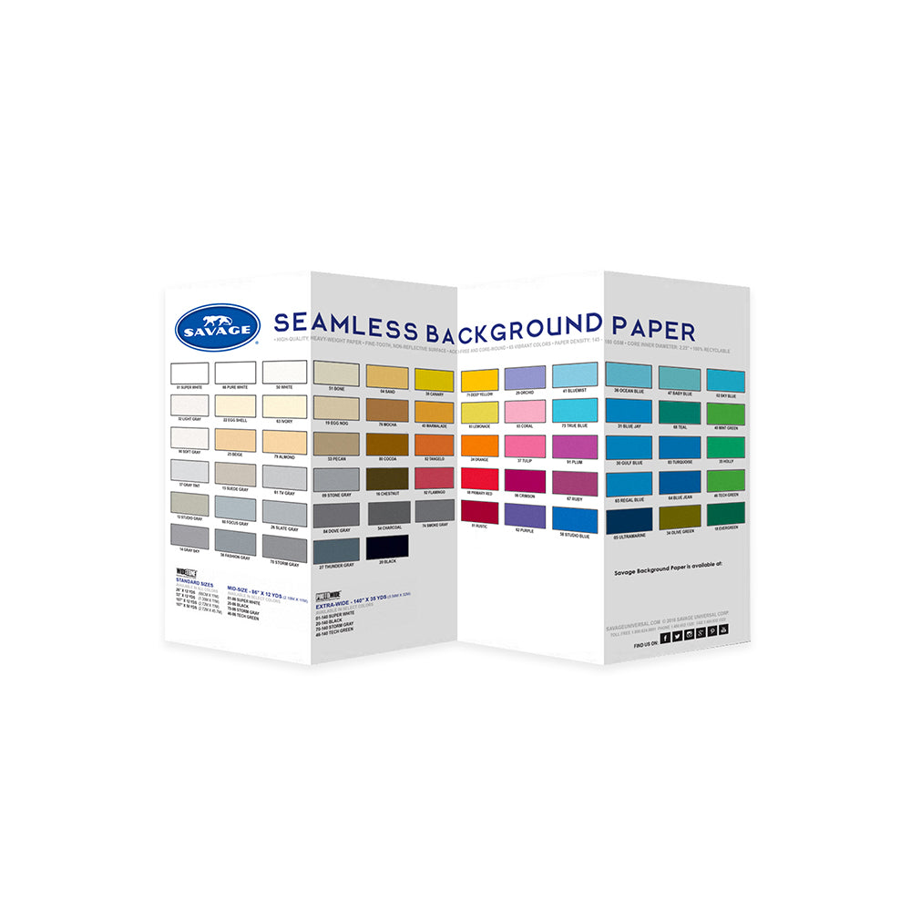 Savage ColorChart For Background Paper