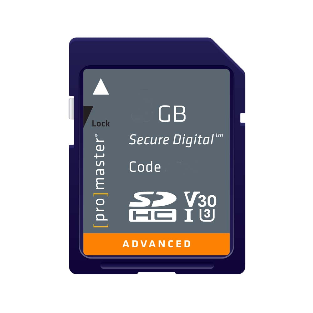 Promaster 32GB SDHC Advanced UHS-I V30 Memory Card
