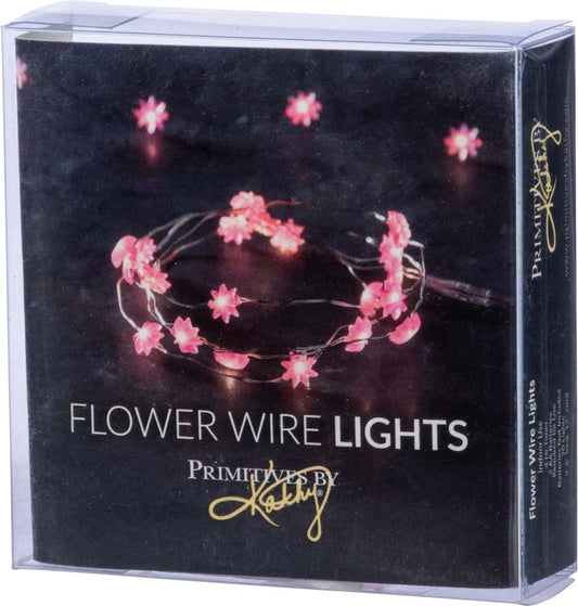 Primitives Battery Powered Wire Lights - Flower