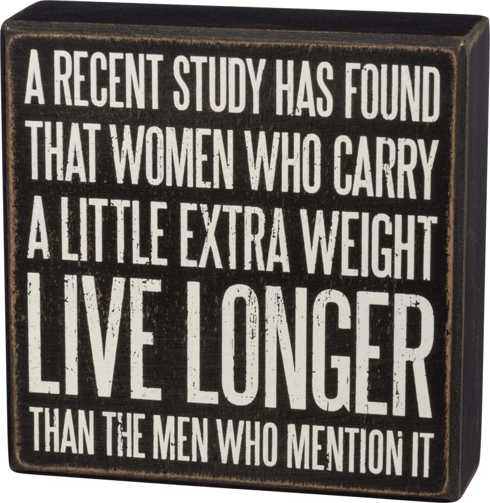 Primitives Recent Study Box Sign