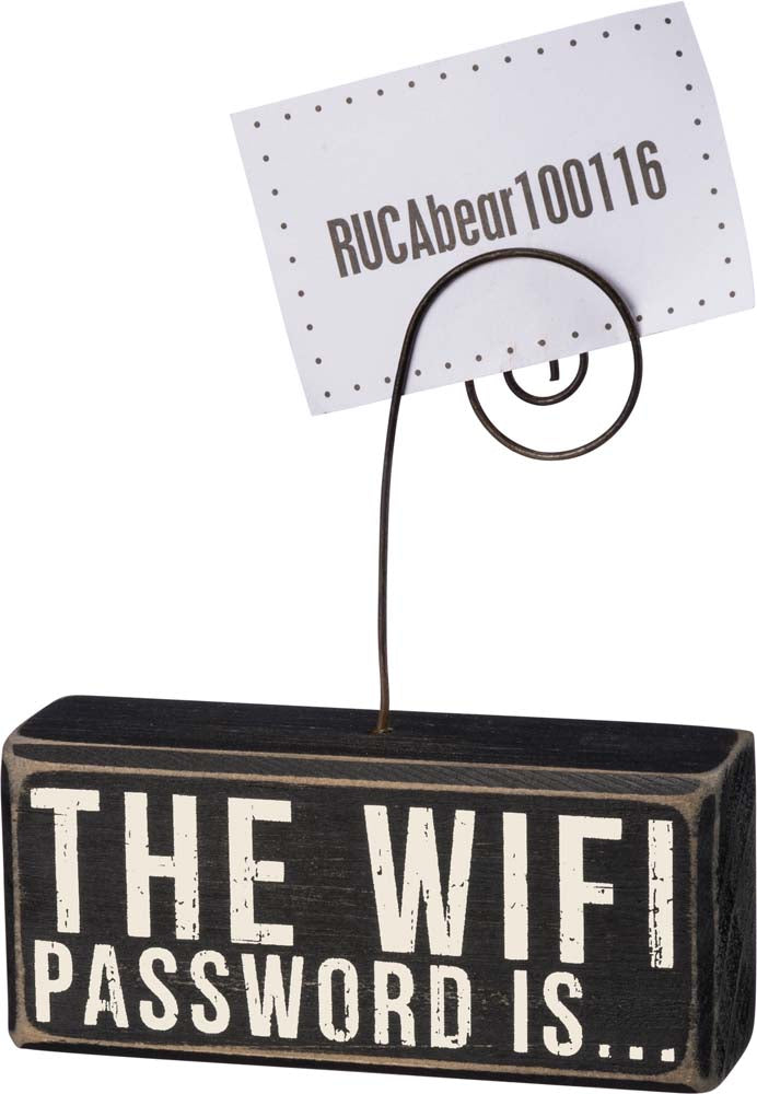 Primitives Wifi Password Photo Block