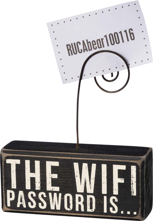 Primitives Wifi Password Photo Block