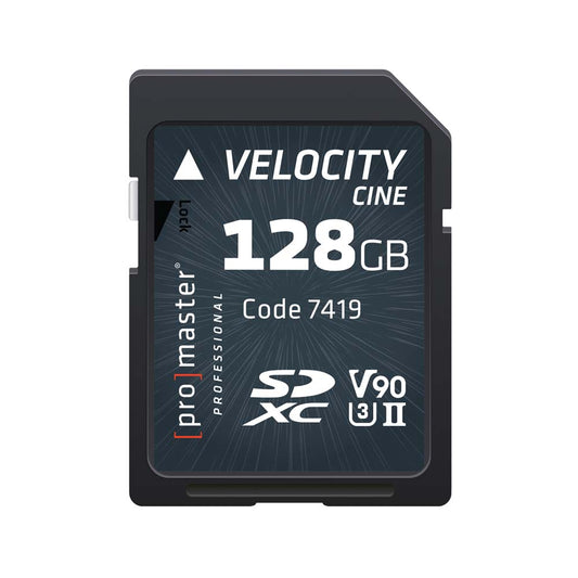Promaster 128GB Velocity CINE SDXC Memory Card