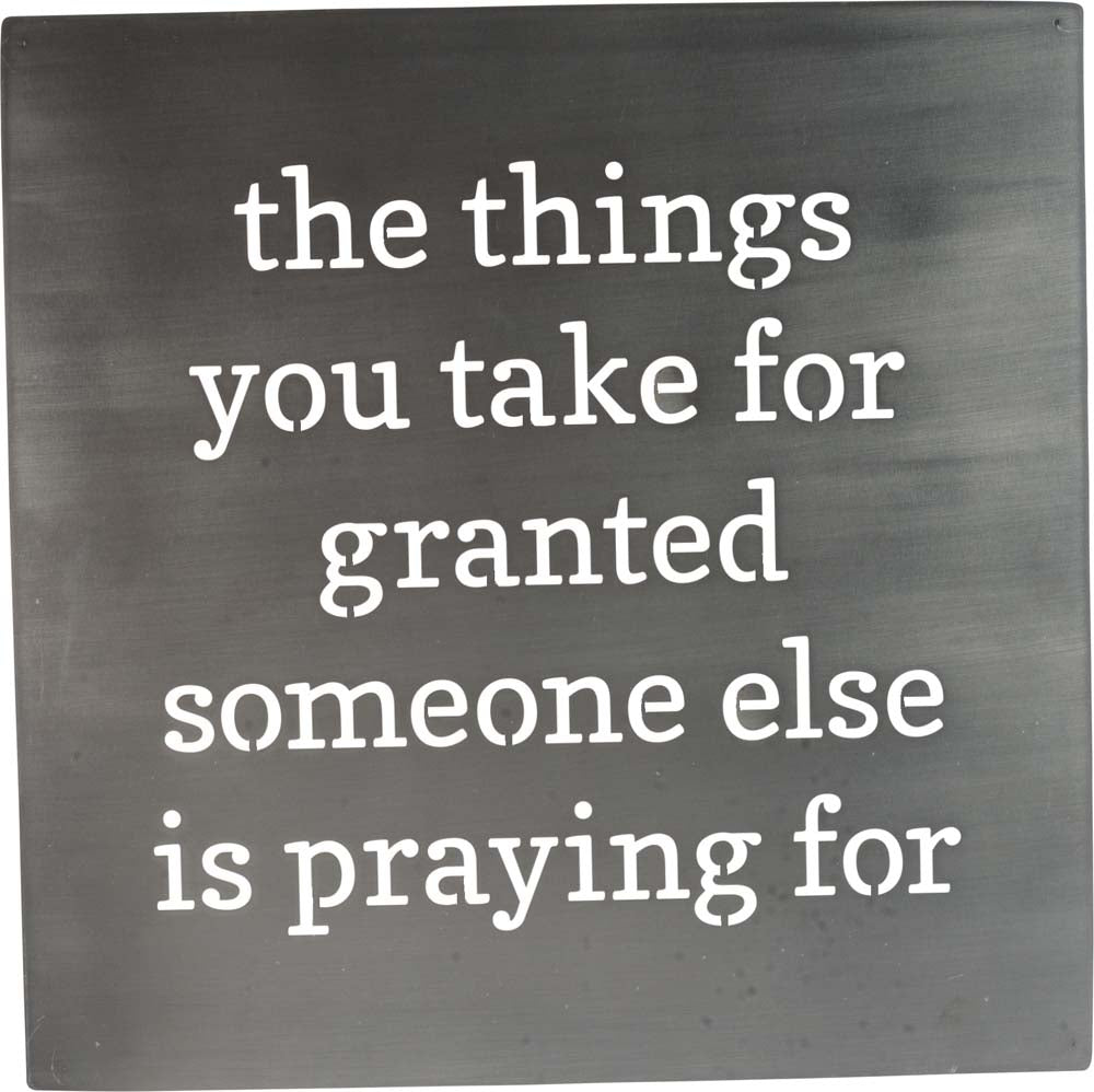 Primitives Metal Wall Art- Praying For