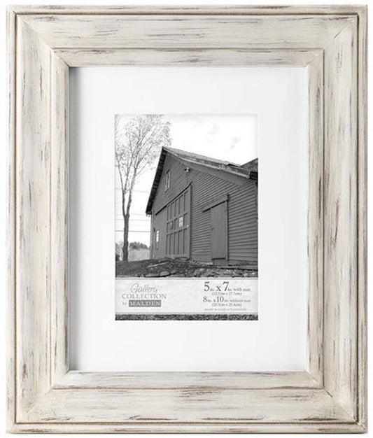 Malden Whitman White Wash 5x7/8x10 Frame