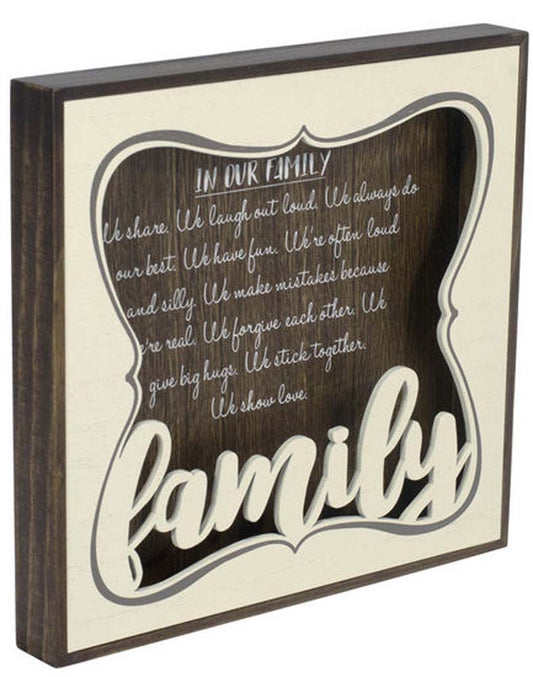 Malden Family Dimensional Sign 9x9