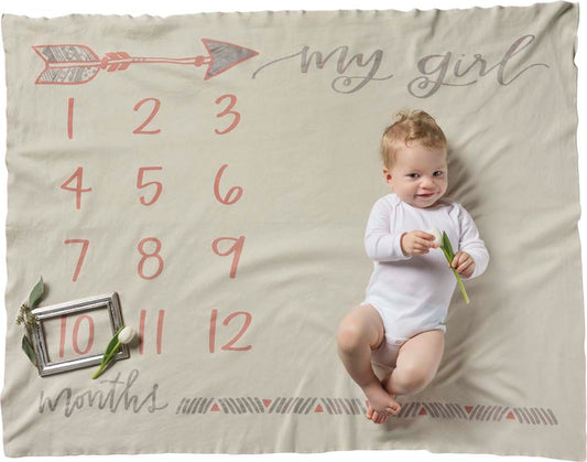Primitives by Kathy Baby Milestone Blanket - My Girl