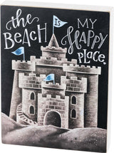 Primitives Beach Happy Place Box Sign
