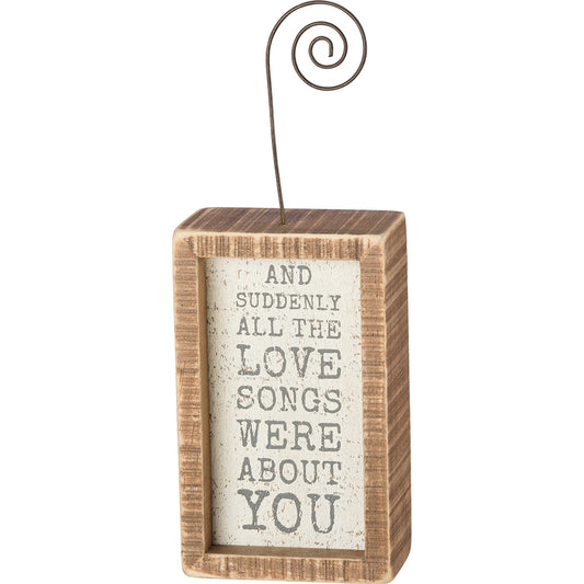 Primitives Loves Songs Photo Block