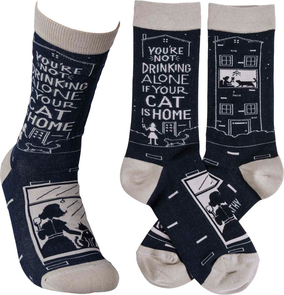 Primitives Socks - Cat Is Home