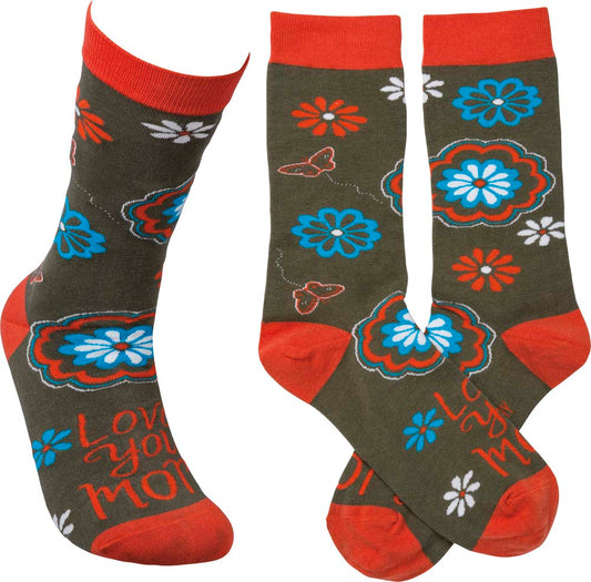 Primitives Socks - Love you Mom