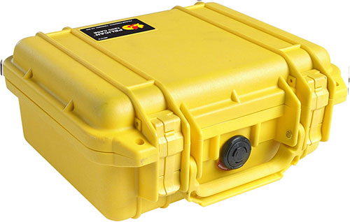 Pelican 1200 Case with Foam (Yellow)