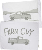 Primitives Farm Guy & Farm Girl Pillow Case Set