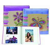 Pioneer 3-D Applique' DA-200Z Striped Bi-Directional 4x6 Memo Album