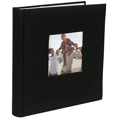 Malden 2-Up Black Fabric Bookbound  Album