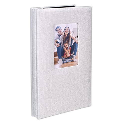 Malden 3-Up Gray Fabric Post bound Album